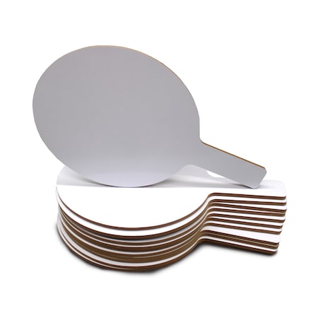 Flipside Flipside Dry Erase Paddle, 12in X 7, White Surface, 12PK 12032